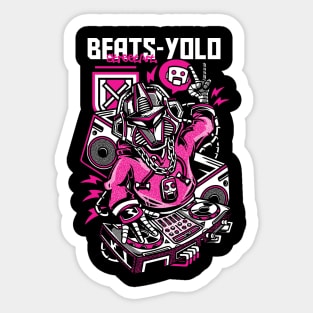 BEAT YOLO Sticker